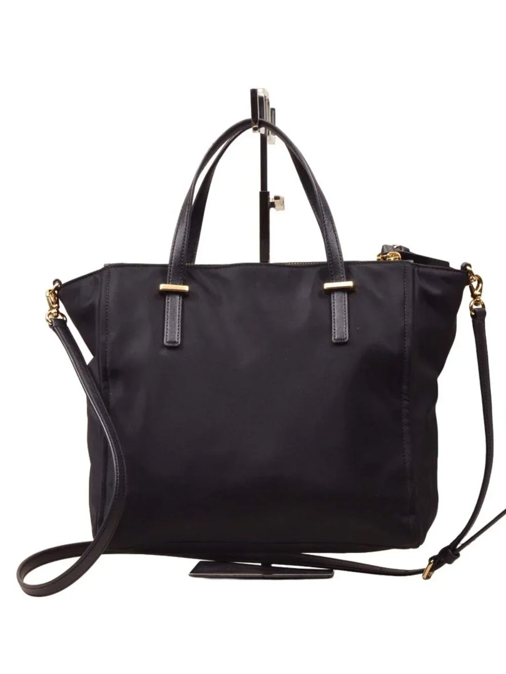 Kate Spade New York Wilson Road Alyse Satchel Bag Black Nylon
